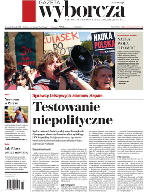 Cover of Gazeta Wyborcza Stoleczna