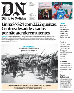 Cover of Diario de Noticias