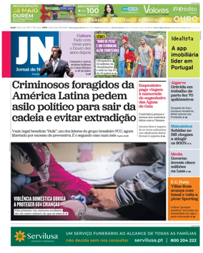 Cover of Jornal de Noticias
