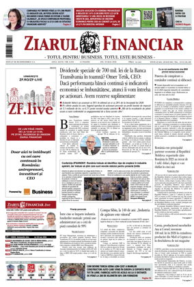 Cover of Ziarul Financiar