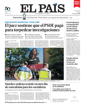 Cover of EL PAIS primera edicion