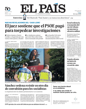 Cover of EL PAIS Euskadi