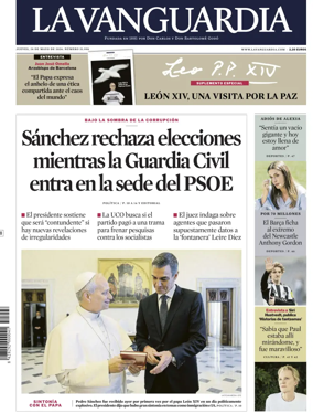Cover of La Vanguardia (1st Edition)