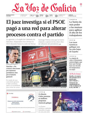 Cover of La Voz de Galicia (Arousa)