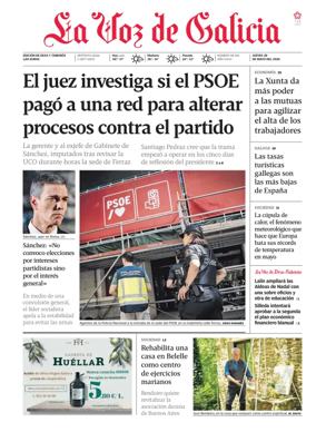 Cover of La Voz de Galicia (Deza)