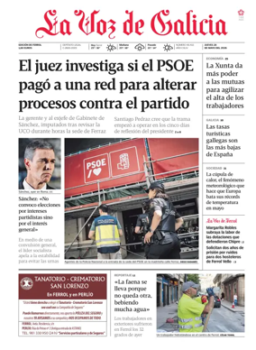 Cover of La Voz de Galicia (Ferrol)