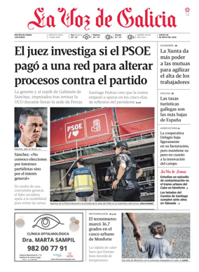 Cover of La Voz de Galicia (Monforte)