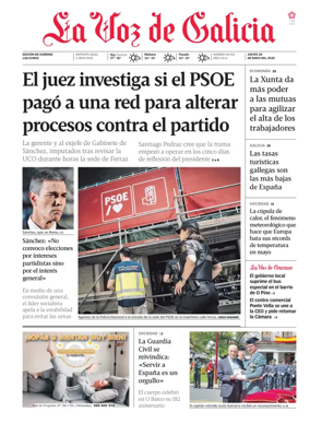 Cover of La Voz de Galicia (Ourense)