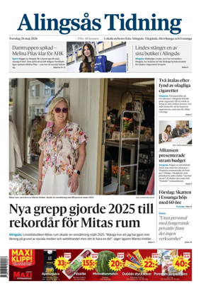 Cover of Alingsas Tidning