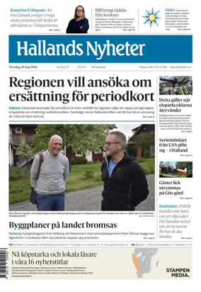 Cover of Hallands Nyheter