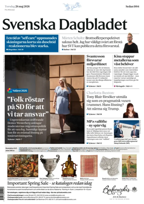 Cover of Svenska Dagbladet