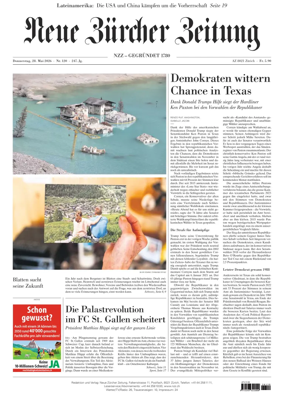 Cover of Neue Zurcher Zeitung