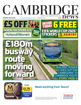 Cover of Cambridge News