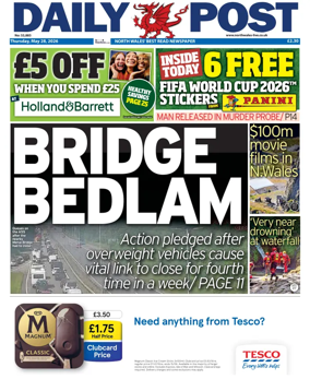Cover of Daily Post (North Wales)