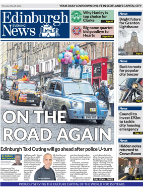 Cover of Edinburgh Evening News