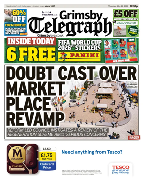 Cover of Grimsby Telegraph