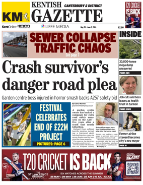 Cover of Kentish Gazette Canterbury & District