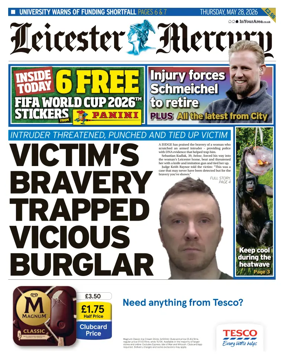 Cover of Leicester Mercury