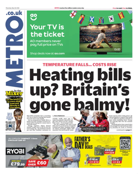 Cover of Metro (UK)