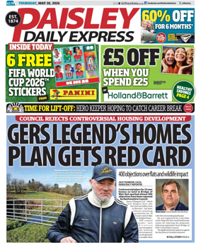 Cover of Paisley Daily Express