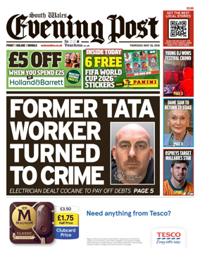 Cover of South Wales Evening Post