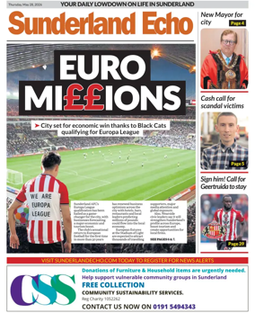 Cover of Sunderland Echo