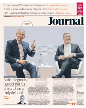 Cover of The Guardian e-paper Journal
