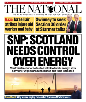Cover of The National (Scotland)