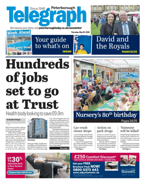 Cover of The Peterborough Evening Telegraph