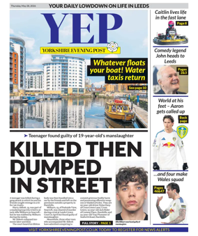 Cover of Yorkshire Evening Post