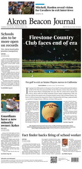 Cover of Akron Beacon Journal