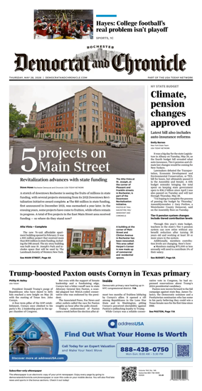 Cover of Democrat and Chronicle