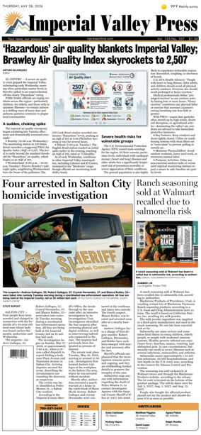 Cover of Imperial Valley Press