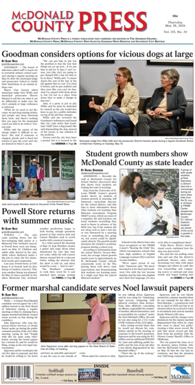 Cover of McDonald County Press
