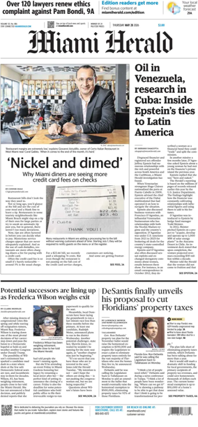 Cover of Miami Herald