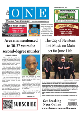 Cover of Observer News Enterprise