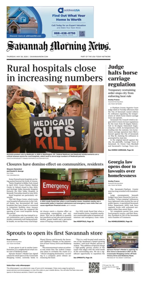 Cover of Savannah Morning News