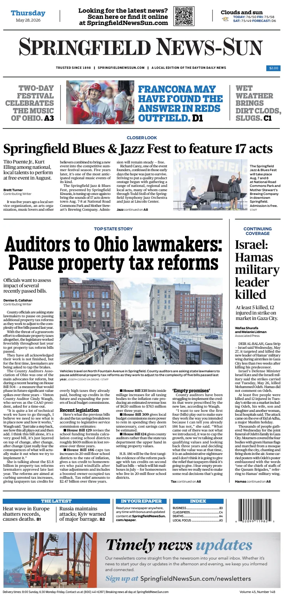 Cover of Springfield News-Sun