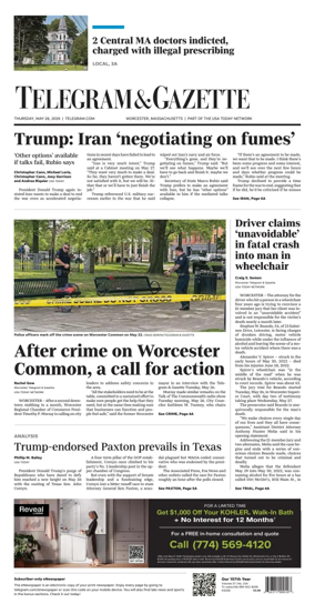 Cover of Telegram & Gazette