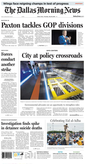 Cover of The Dallas Morning News