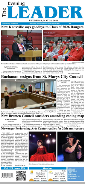 Cover of The Evening Leader