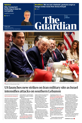 Cover of The Guardian (USA)