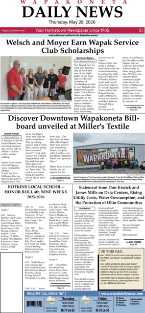 Cover of Wapakoneta Daily News