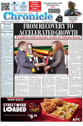 Cover of Chronicle (Zimbabwe)