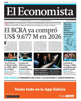 Cover of El Economista (Argentina)