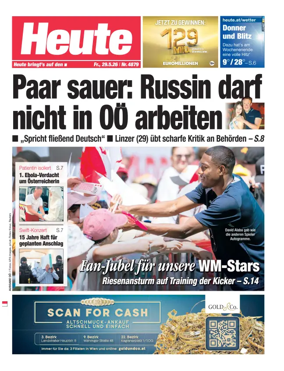 Cover of Heute - Oberosterreich Ausgabe