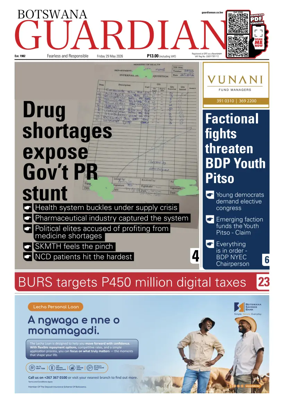 Cover of Botswana Guardian