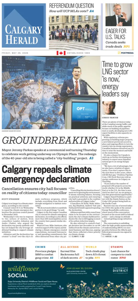 Cover of Calgary Herald