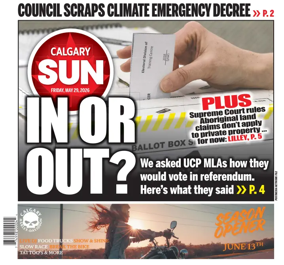 Cover of Calgary Sun