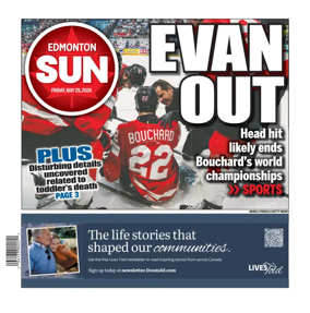 Cover of Edmonton Sun